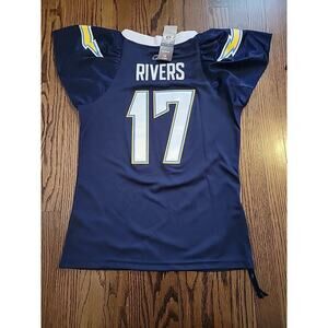 Reebok Philip Rivers San Diego Chargers NFL Football Jersey Womens Medium Top